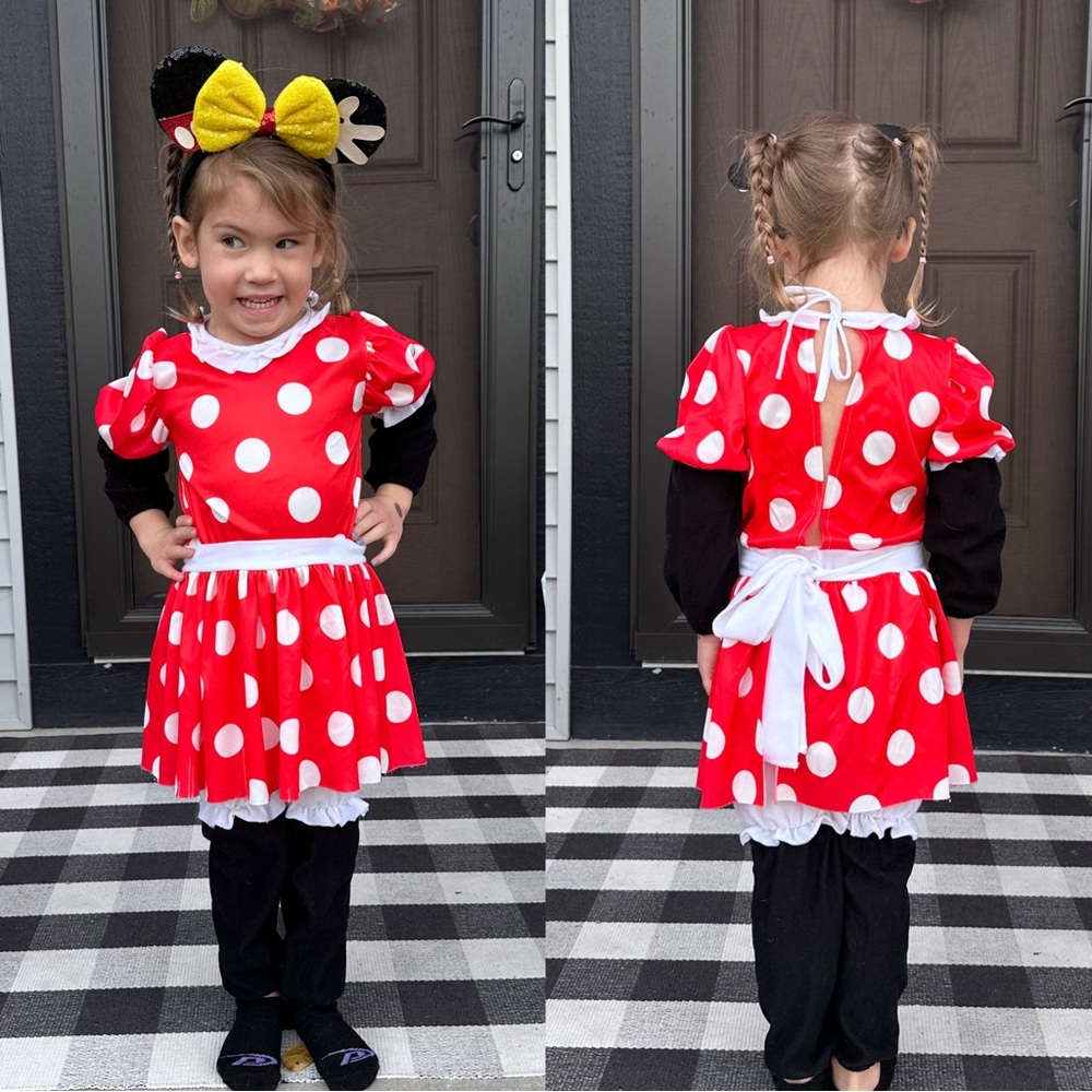 Vintage Disney | "Mickey and Friends" Minnie Mouse Costume Set | Size 4T